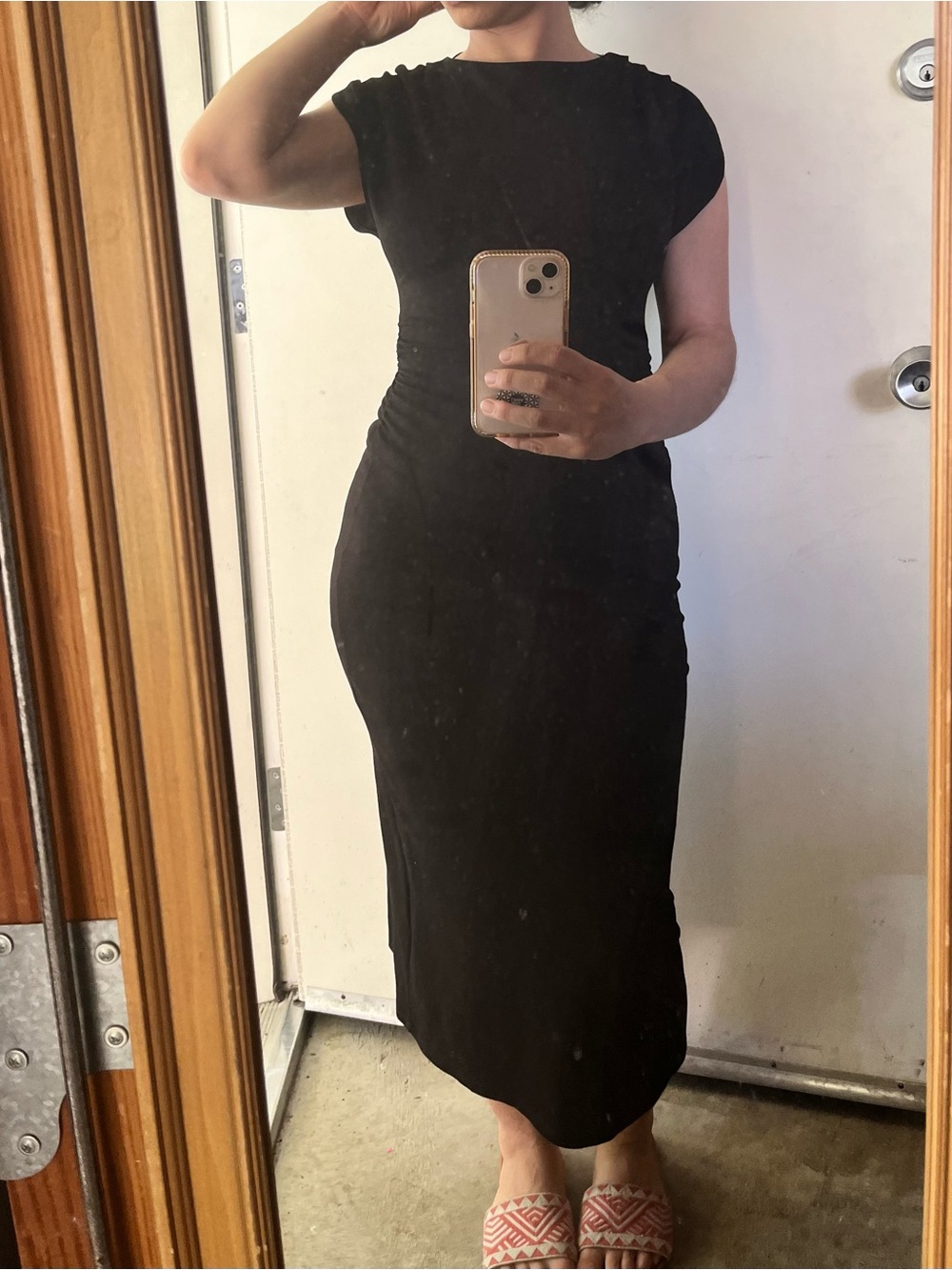 H&M Black Sleeveless Maxi Dress